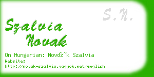 szalvia novak business card